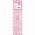 Quilter's Select Pink Poppie Cotton Non-Slip Ruler 6-1/2in x 24in