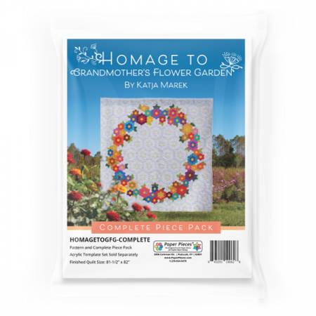 Homage to Grandmother's Flower Garden Pattern & Pieces