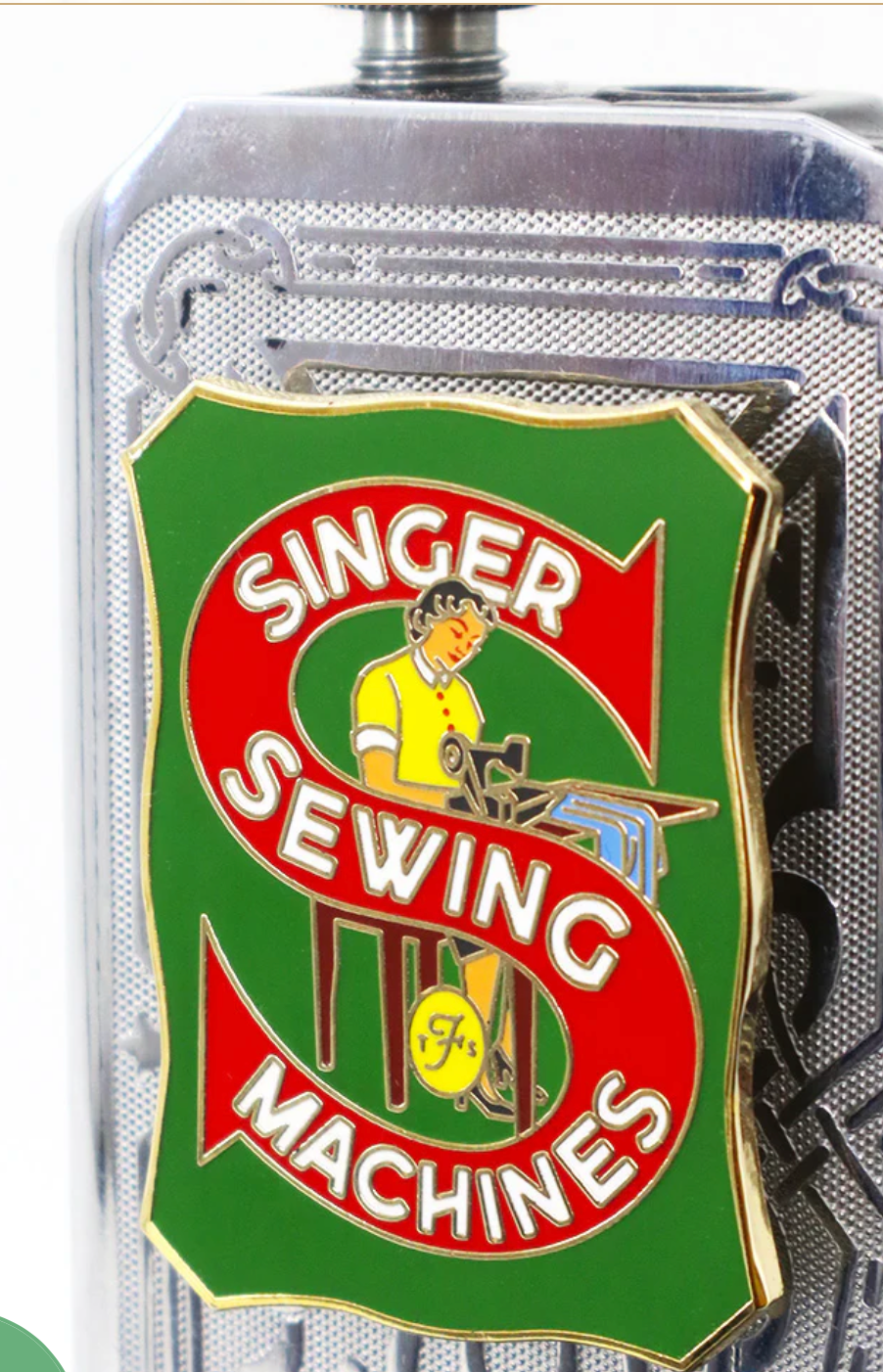 Needle Minder-Singer Machines Sign