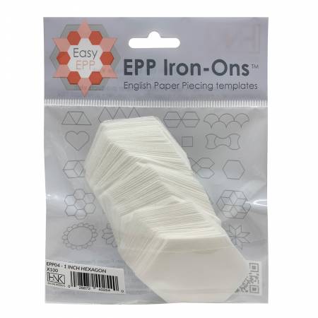 EPP Iron Ons 1" Hexie x 100 Pack