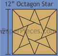 Octagon Star 12" Block