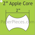 2" Apple Core Paper Pieces- 600 pack