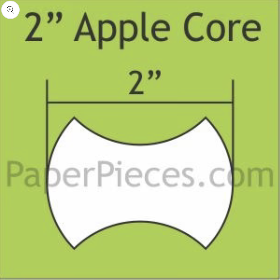 2" Apple Core Paper Pieces- 600 pack