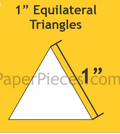 1" Equilateral Triangles-100 pack