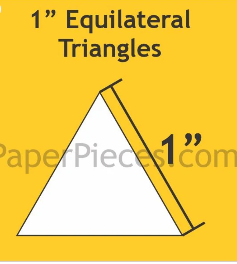 1" Equilateral Triangles-100 pack