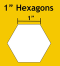 1" Hexagon Papers-100 pack