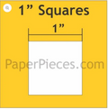 1" Squares 150 Pieces