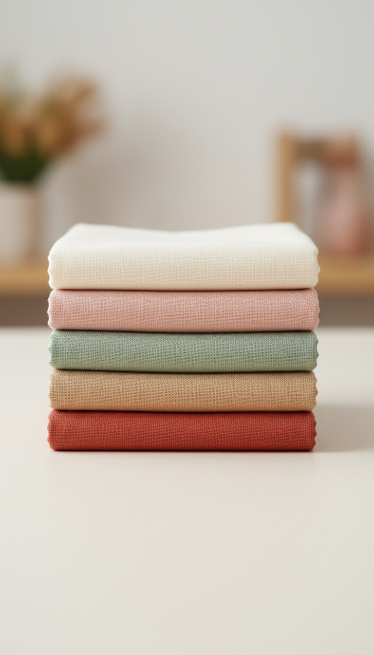 Curated Pastel Fabric Stack
