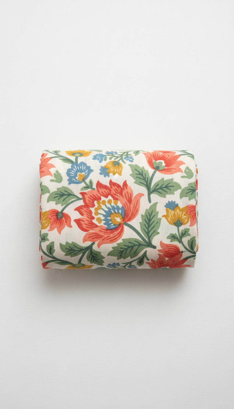 Floral cotton fabric bundle